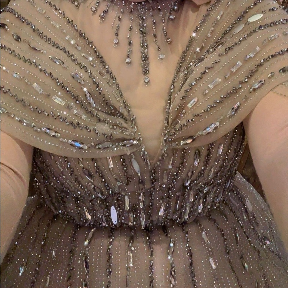 Elegant fairy like Beaded Evening Gown